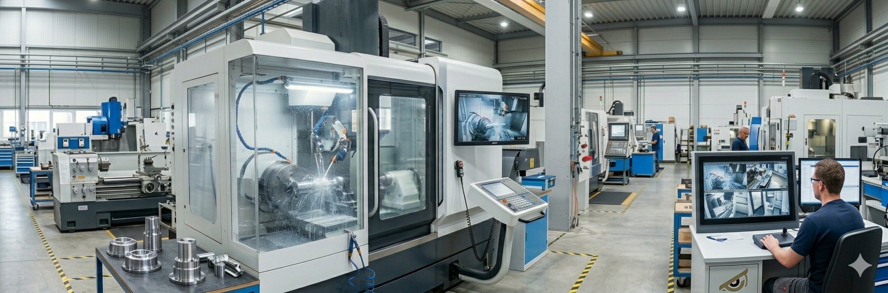 Machining camera surveillance